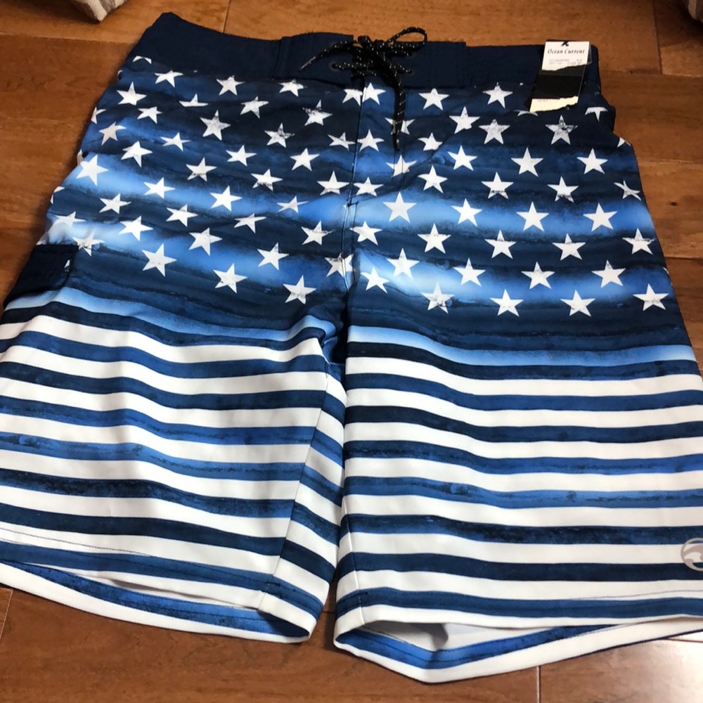 Ocean Current Swim Trunks
